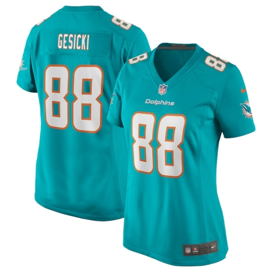 Women's Mike Gesicki Aqua Player Limited Team Jersey