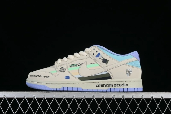 Nike SB Dunk Low Porsche Colorway Low-Top Casual Skateboarding Shoes - MU0232-363