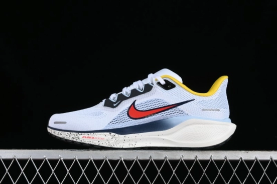 Nike Air Zoom Pegasus 41 Breathable Lightweight Running Shoes with Cushioning - HJ9068-100