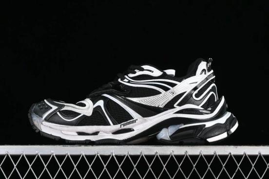 Balenciaga Runner Kith Four Color Retro Casual Sneakers - W3RXP0213