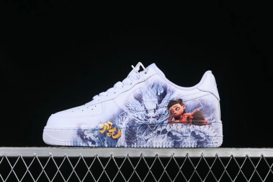 Nike Air Force 1 '07 Low Casual Sneakers with All-sole Air Cushion - DD8959-100