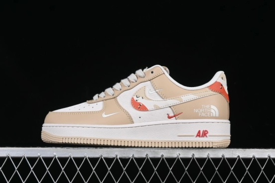 Nike Air Force 1 '07 Low The North Face Collaboration Casual Sneakers in Milk Tea - DM6688-048