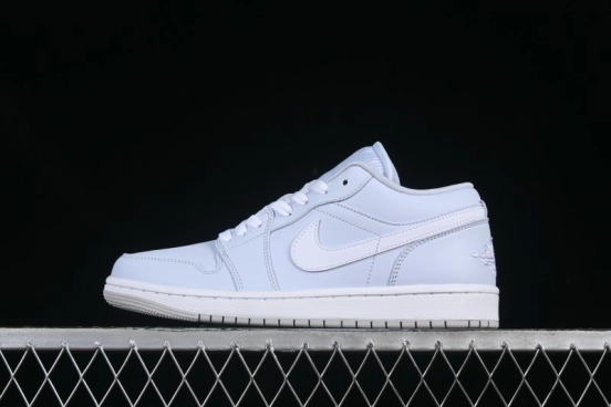 Nike Air Jordan 1 Low Casual Sneakers in Light Blue - FV8486-400