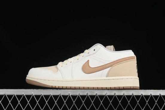 Nike Air Jordan 1 Low "Dongdan" Casual Sneakers in Coconut Milk White - IB8855-121