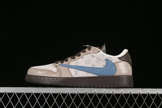 Nike Travis Scott x Fragment Design x Air Jordan 1 Low OG SP Casual Sneakers - CH6336-022