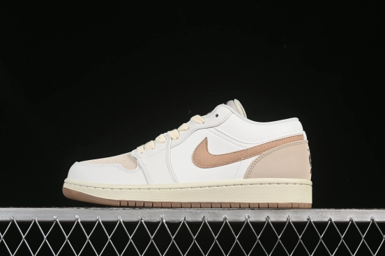 Nike Air Jordan 1 Low "Dongdan" Casual Sneakers in Coconut Milk White - IB8855-121