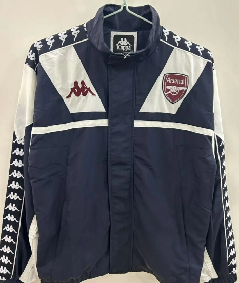 25/26 Arsenal 1967 Style Black/White Windbreaker