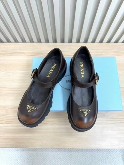 Prada 2025 SS Platform Mary Jane Shoes - LY00300