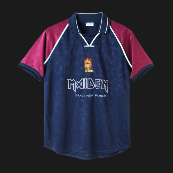 Retro 99/01 West Ham United x Iron Maiden Home Jersey