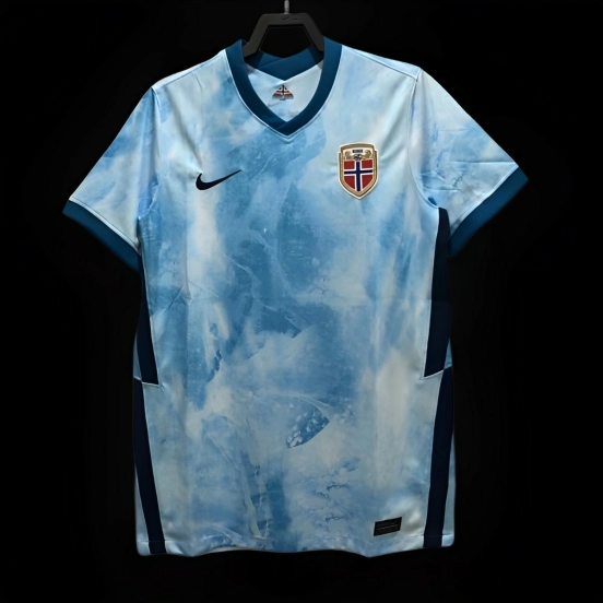 Retro 2021 Norway Away Soccer Jersey