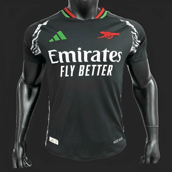 Player Version 24/25 Arsenal Away Black Jersey