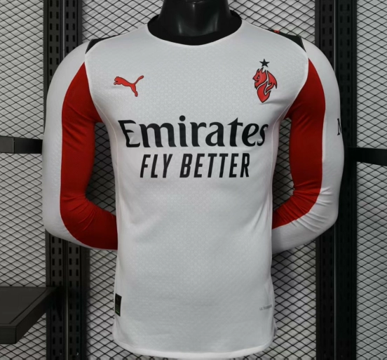 Player Version 25/26 AC Milan Away Long Sleeve Jersey