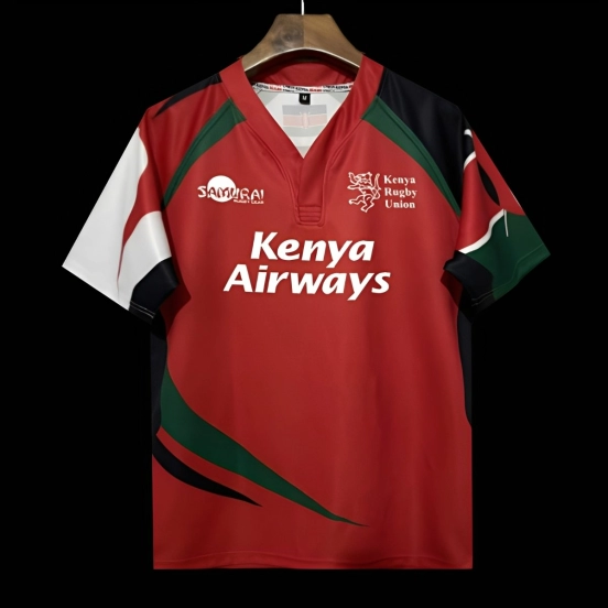 2026 Kenya Red with Diagonal Stripes Jersey