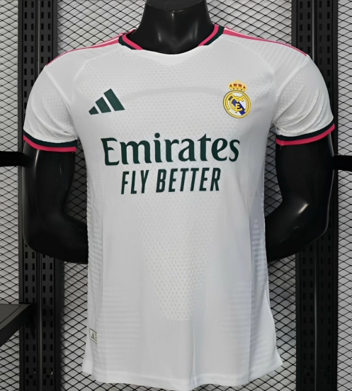 26/27 Player Version Real Madrid Home White Pink Black Jersey