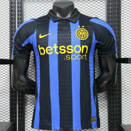 Player Version 26/27 Inter Milan Home Black & Blue  Stripe Jersey
